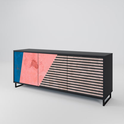 GLAMOROUS STRIPE Μπουφές 3-θυρών