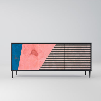GLAMOROUS STRIPE Μπουφές 3-θυρών
