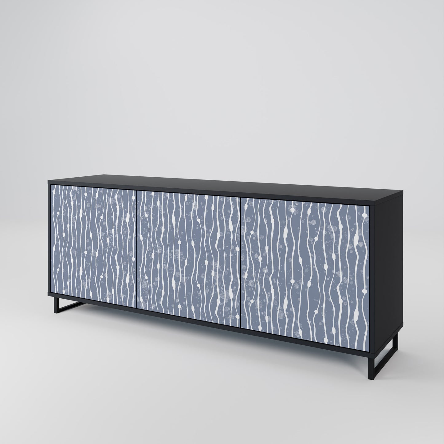 GRAPHITE RAIN Μπουφές 3-θυρών