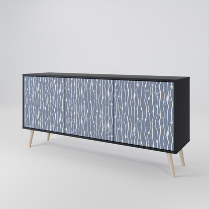 GRAPHITE RAIN Μπουφές 3-θυρών