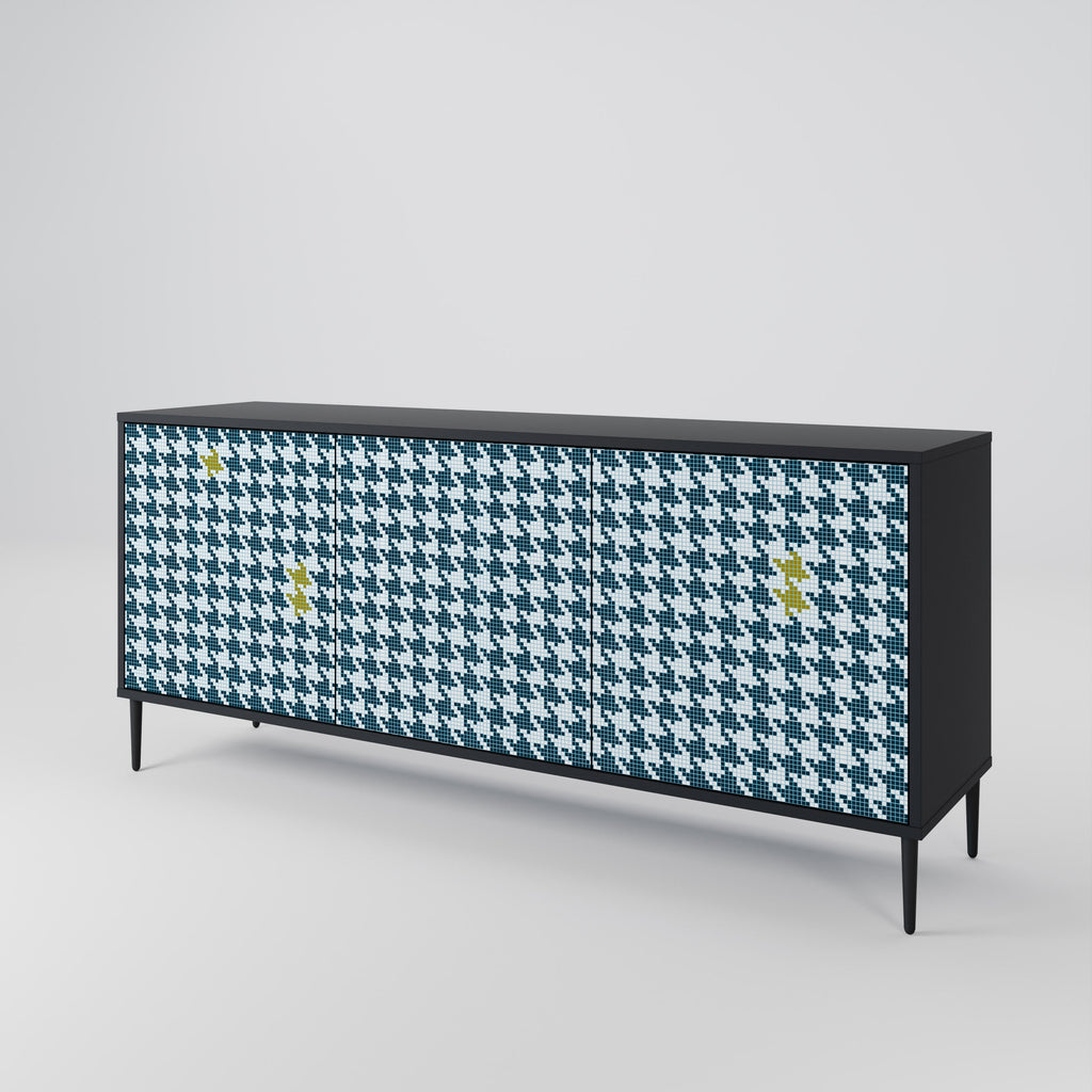 OUT OF CONTEXT 3-Door Sideboard in Black Finish
