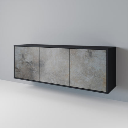 CONCRETE WALL Μπουφές 3-θυρών