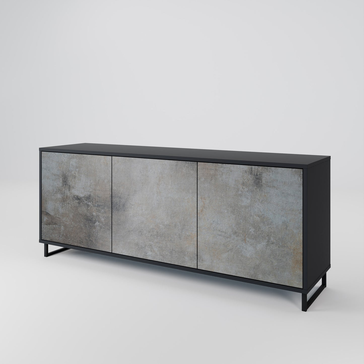 CONCRETE WALL Μπουφές 3-θυρών