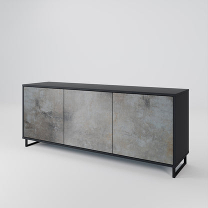 CONCRETE WALL Μπουφές 3-θυρών