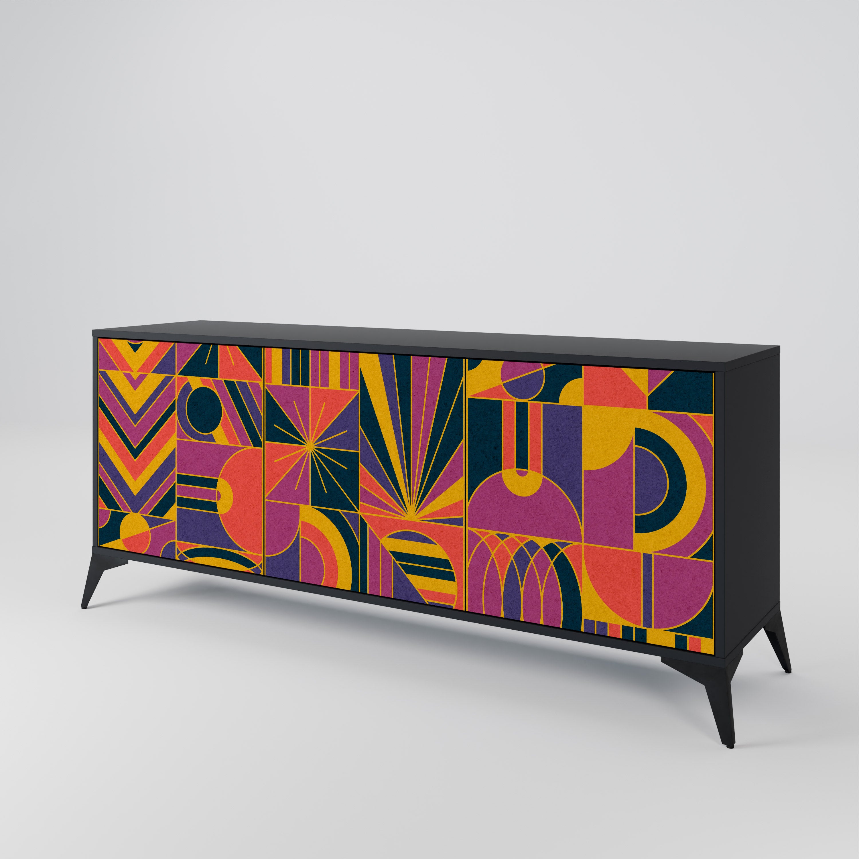 ELECTRIC PATTERNS 3-Door Sideboard