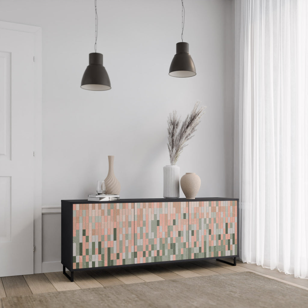BUILDING THE FUTURE 3-Door Sideboard in Black Finish