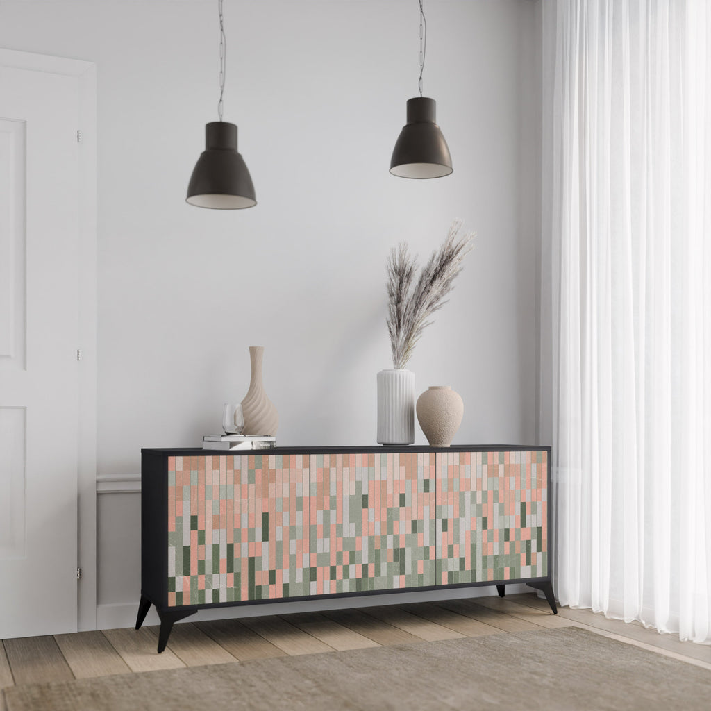 BUILDING THE FUTURE 3-Door Sideboard in Black Finish