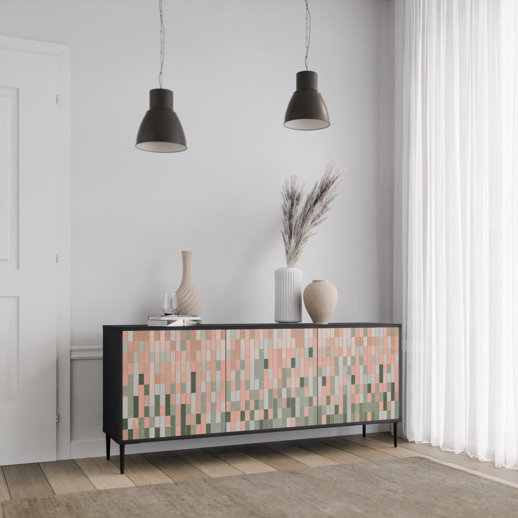 BUILDING THE FUTURE 3-Door Sideboard in Black Finish