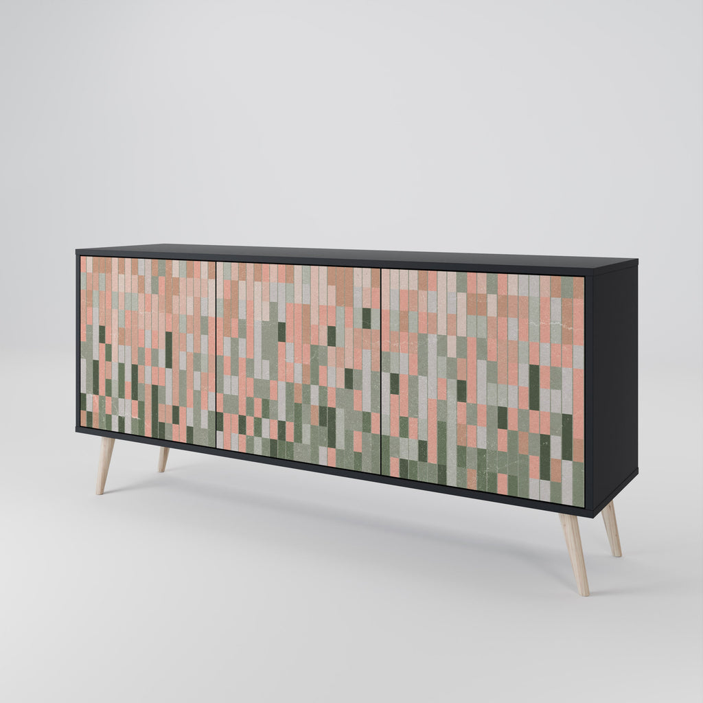 BUILDING THE FUTURE 3-Door Sideboard in Black Finish