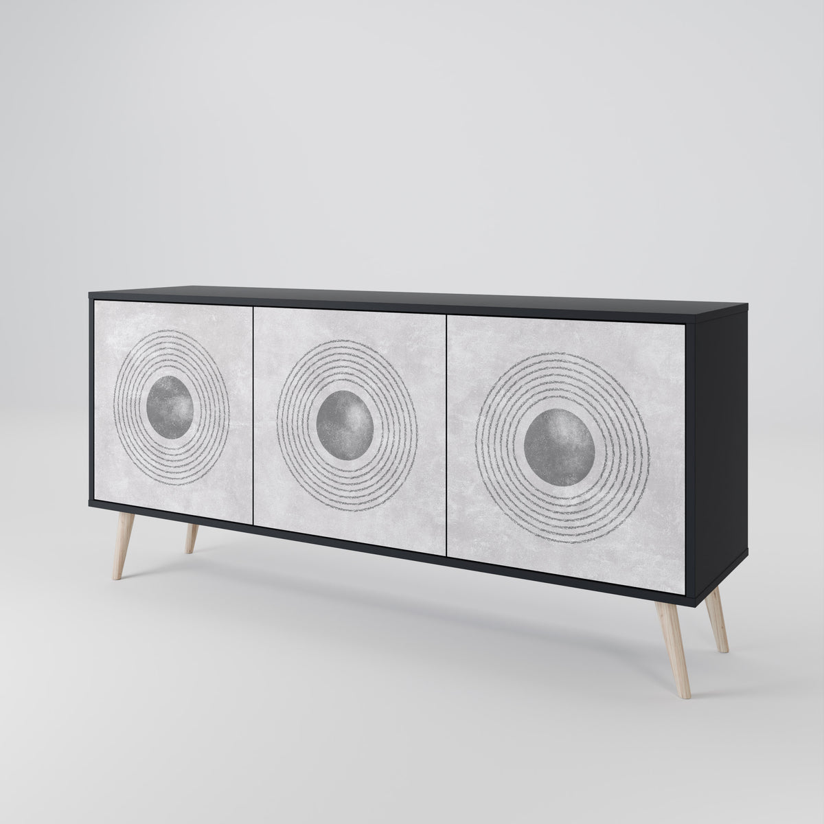 SOLID CIRCLES Μπουφές 3-θυρών