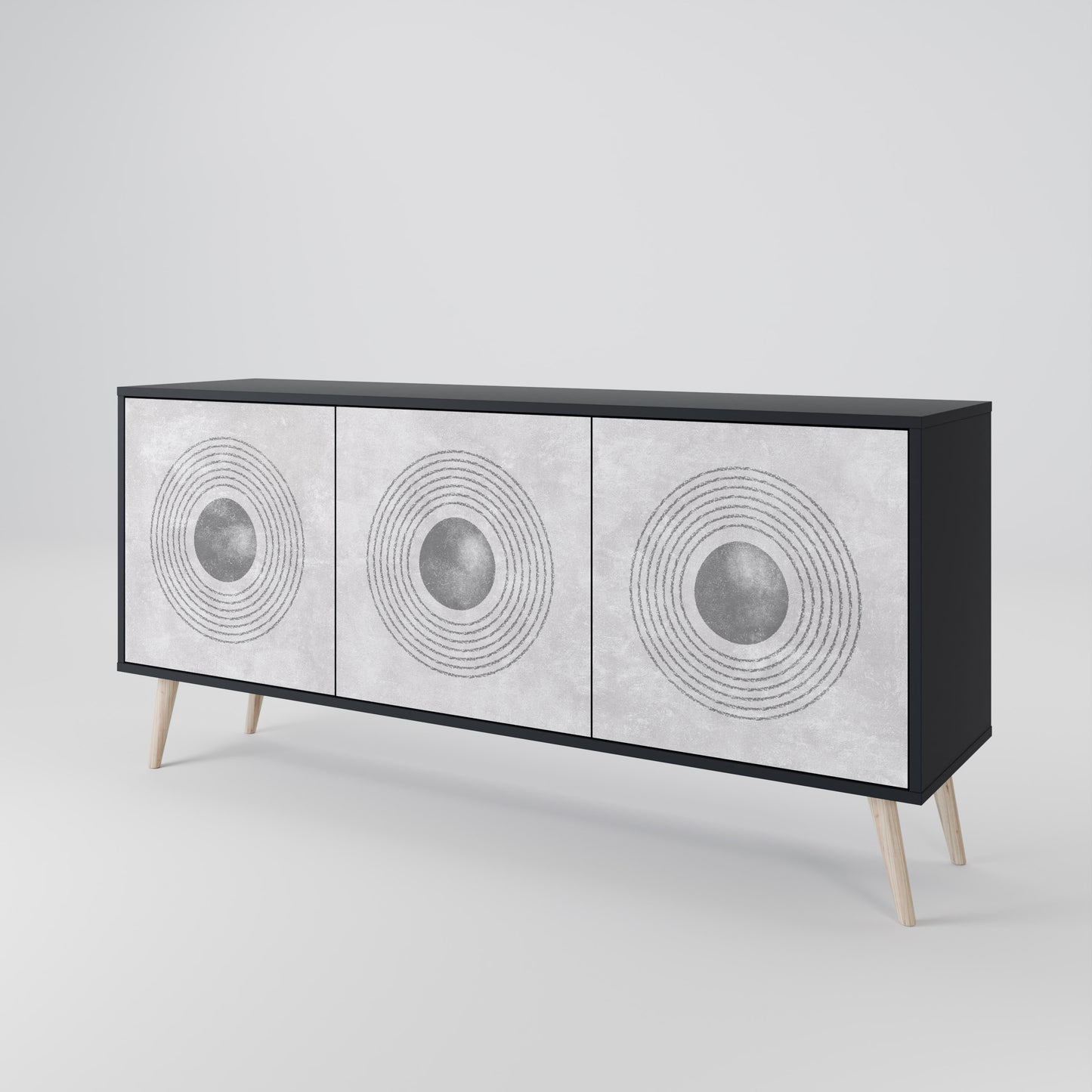 SOLID CIRCLES Μπουφές 3-θυρών