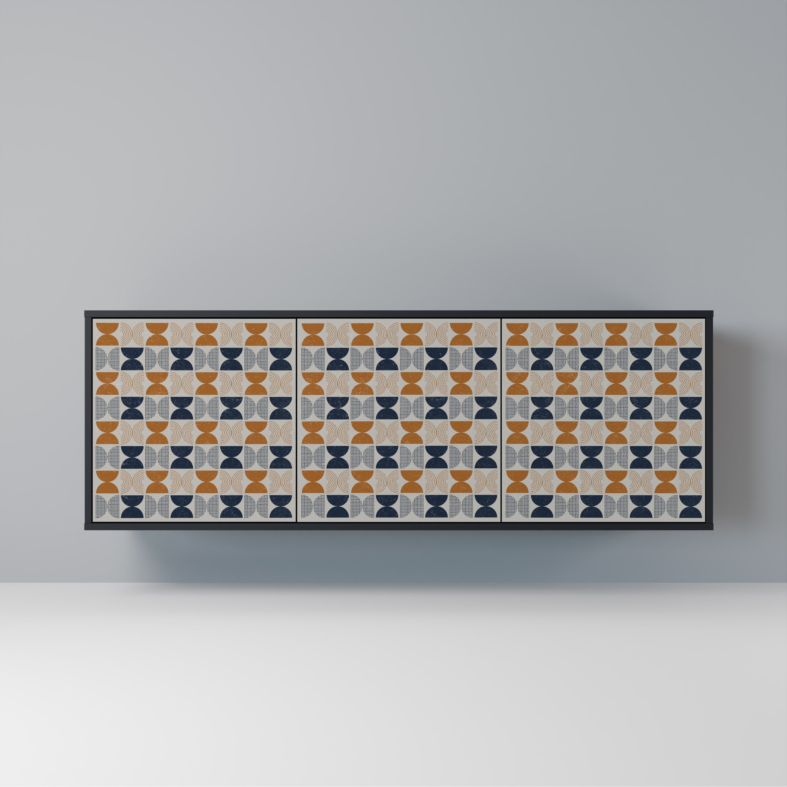 REFLECTION RANGE 3-Door Sideboard in Black Finish