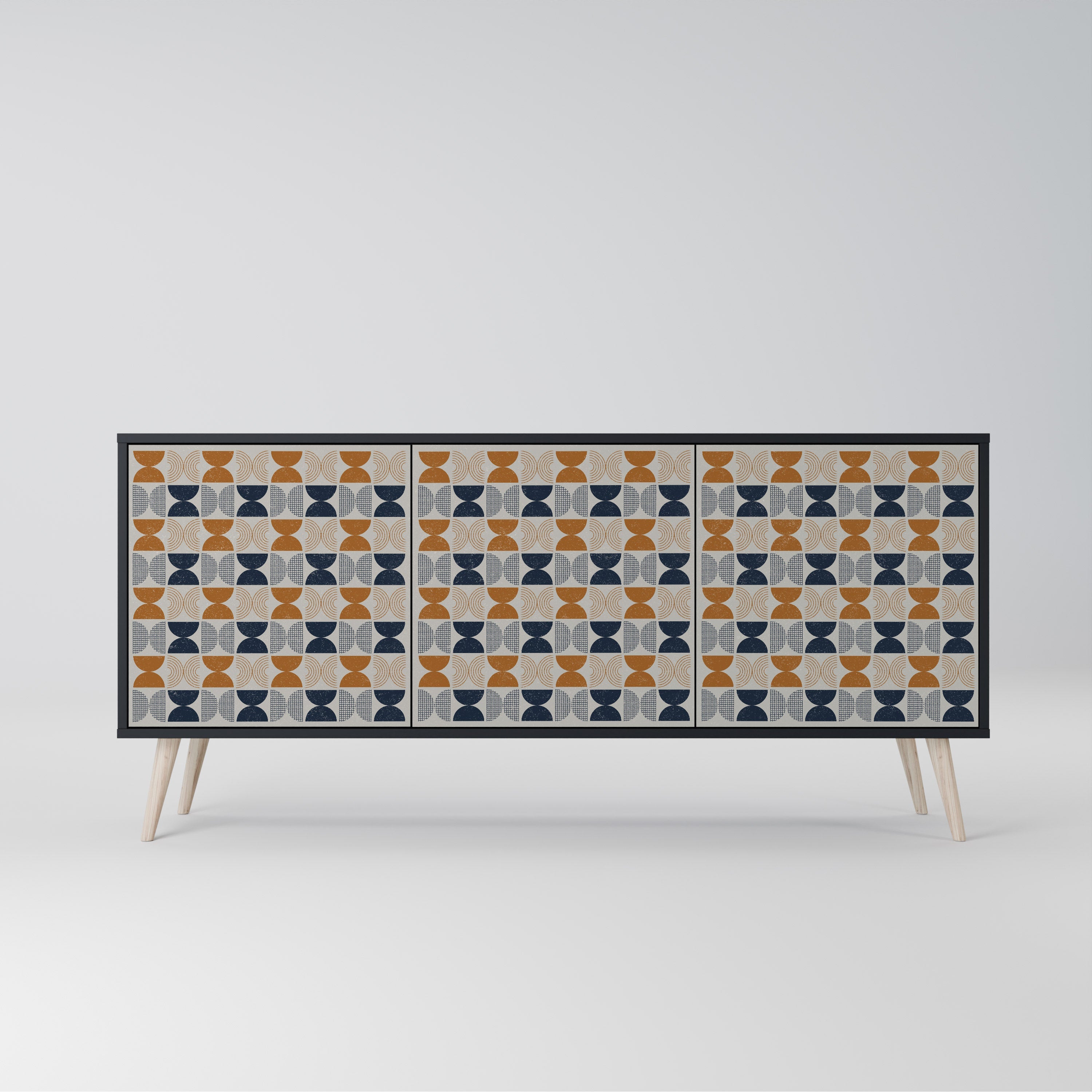 REFLECTION RANGE 3-Door Sideboard in Black Finish