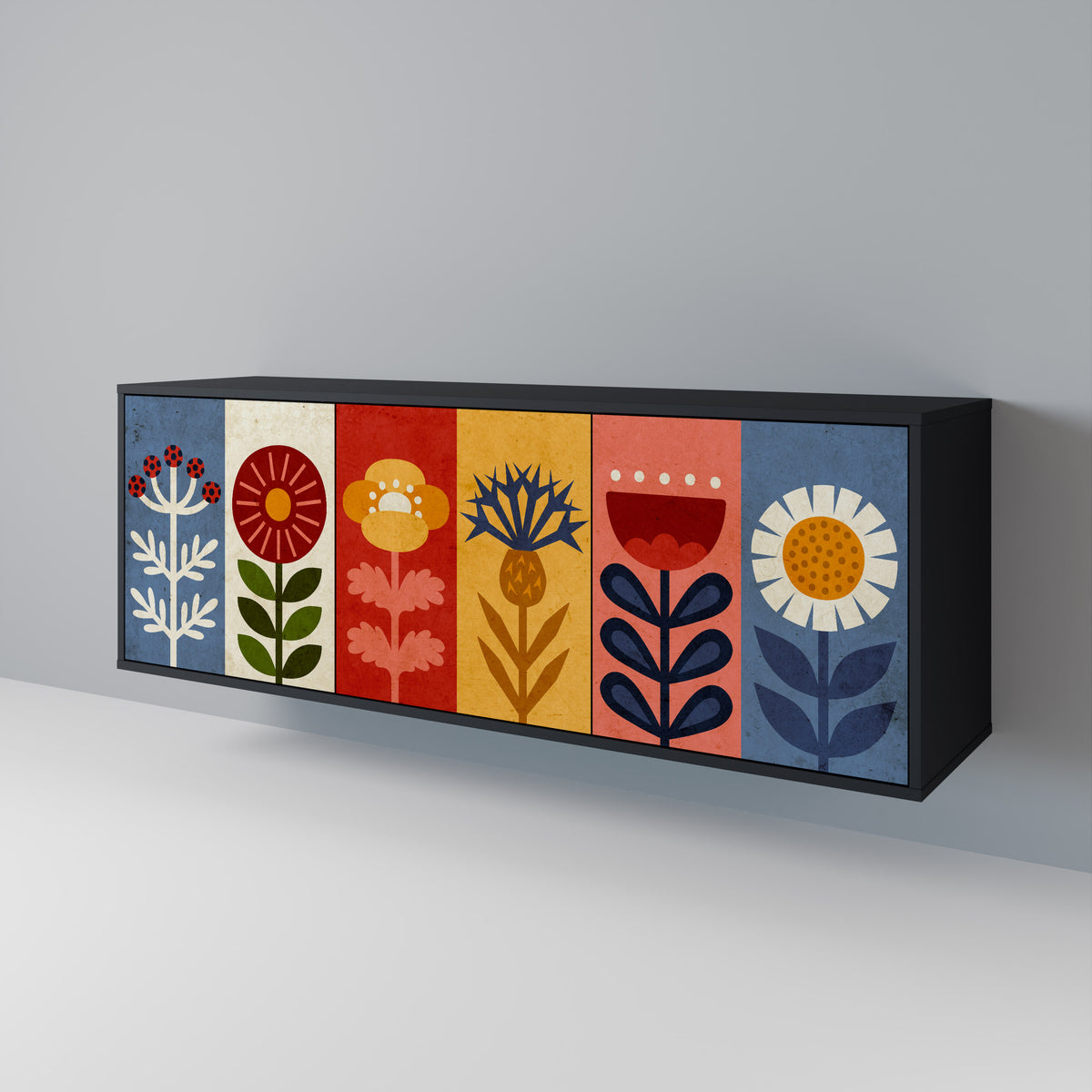 SCANDIC FLOWERET Μπουφές 3-θυρών