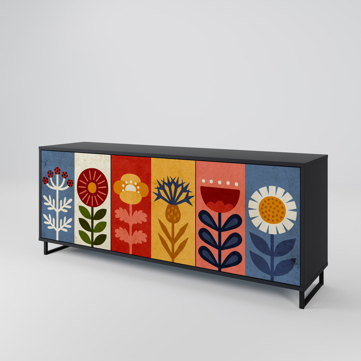 SCANDIC FLOWERET Μπουφές 3-θυρών