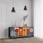 SCANDIC FLOWERET 3-Door Sideboard