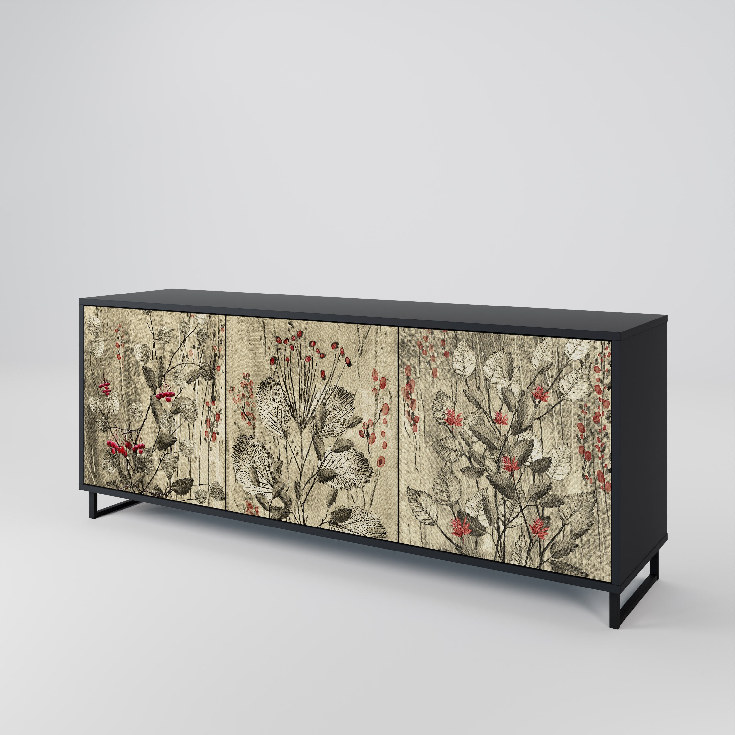 HERBAL GRACE 3-Door Sideboard