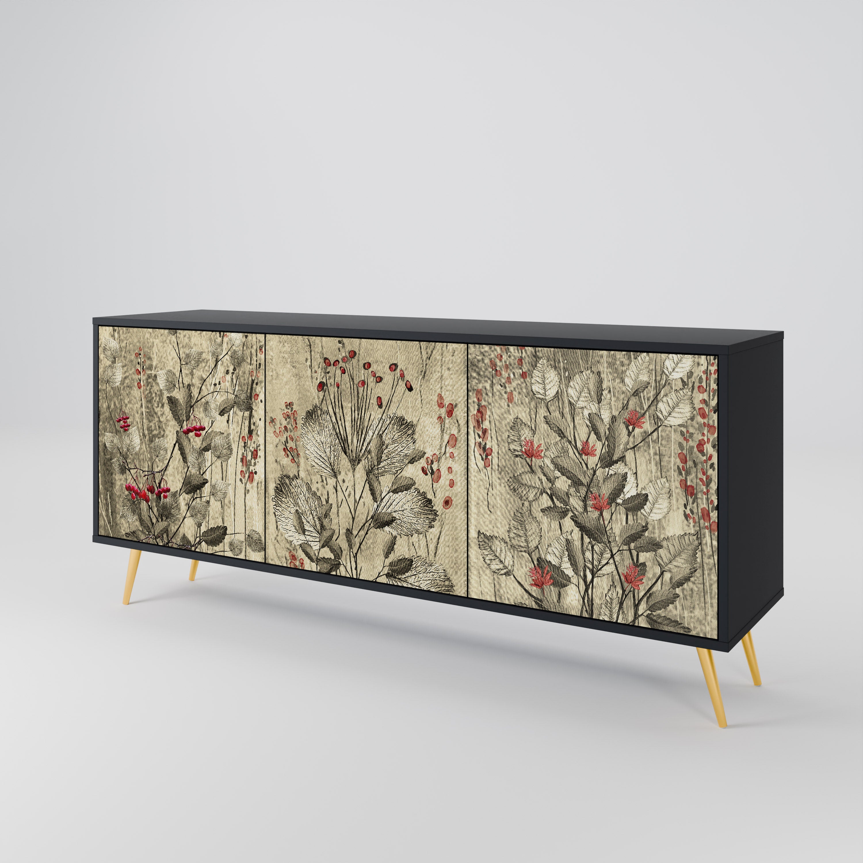 HERBAL GRACE 3-Door Sideboard