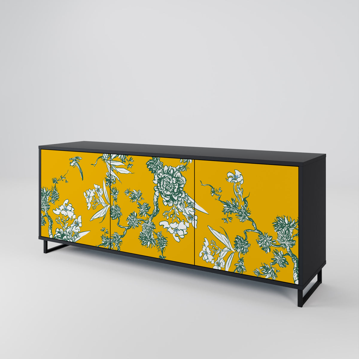 YELLOW CHINOISERIE Μπουφές 3-θυρών