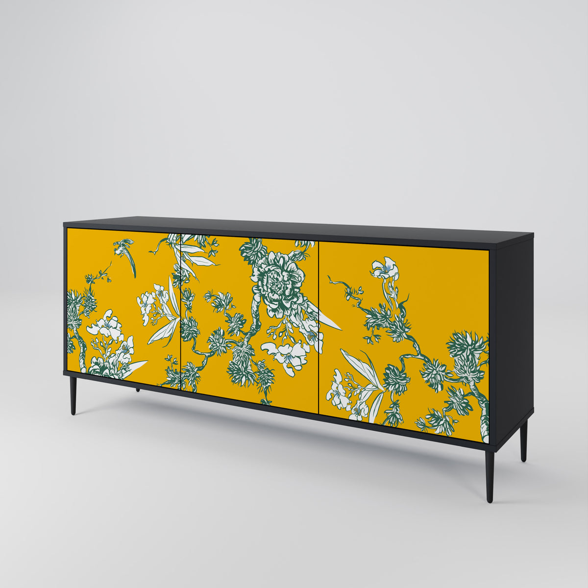 YELLOW CHINOISERIE Μπουφές 3-θυρών