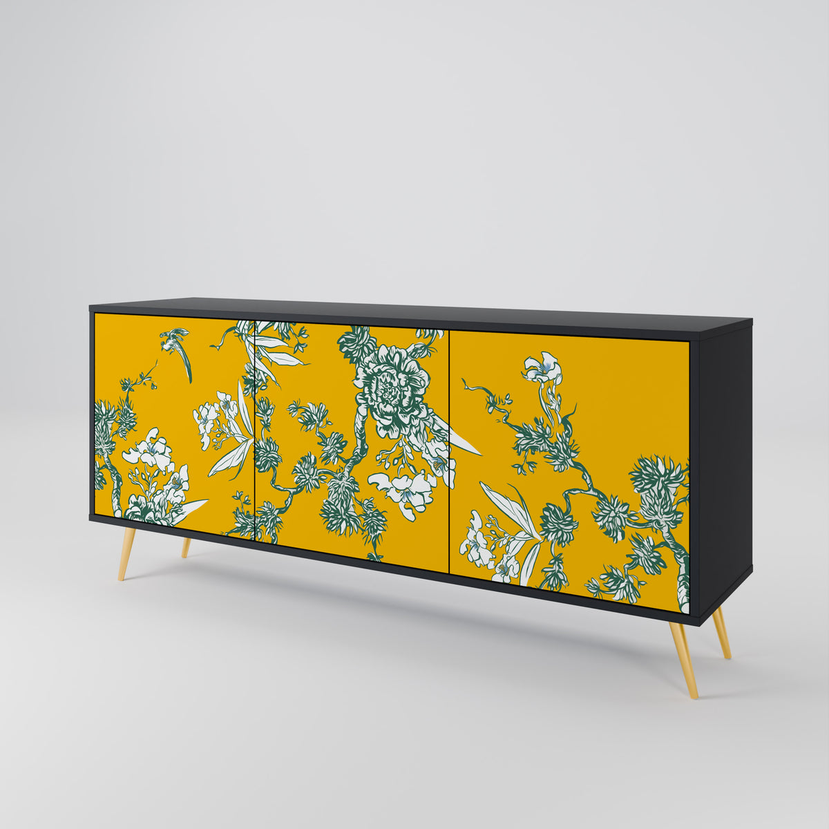YELLOW CHINOISERIE Μπουφές 3-θυρών