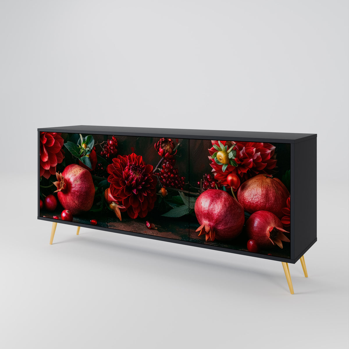 DAHLIAS AND POMEGRANATES Μπουφές 3-θυρών