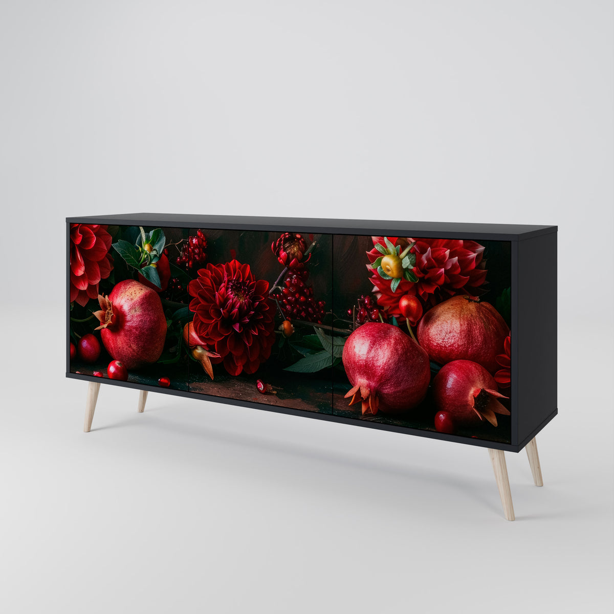 DAHLIAS AND POMEGRANATES Μπουφές 3-θυρών