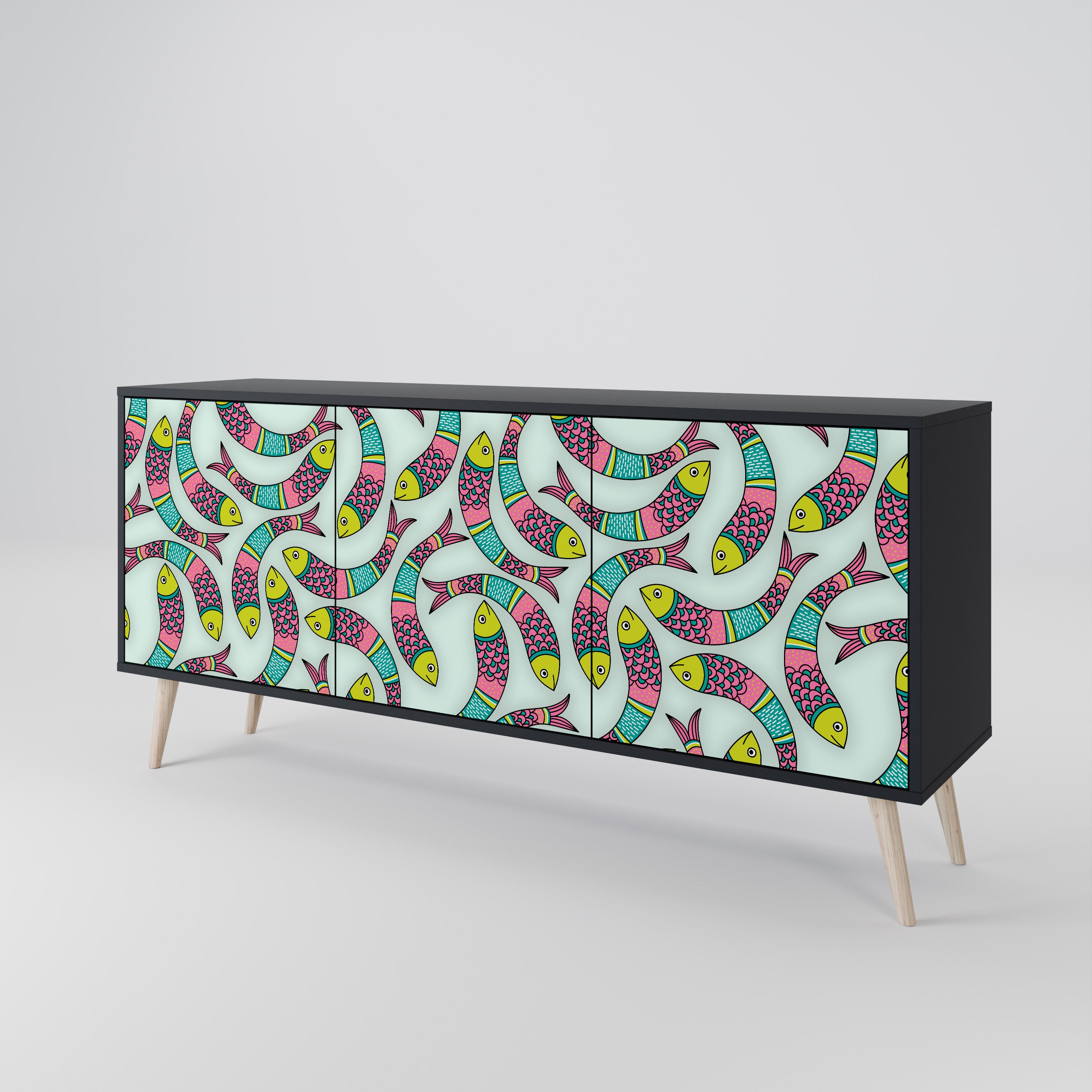 INDIAN FISH 3-Door Sideboard