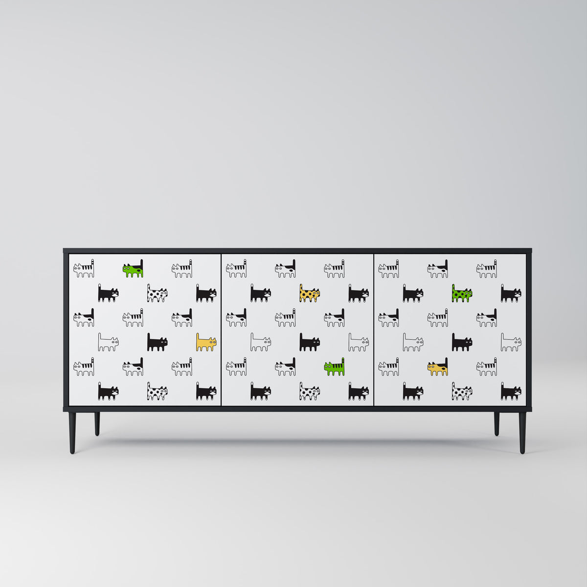 CATS COMPILATION 3-Door Sideboard