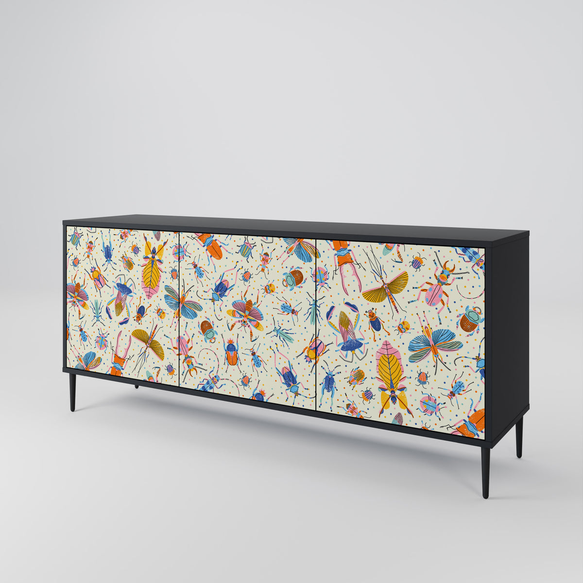 COLORFUL INSECTS Μπουφές 3-θυρών