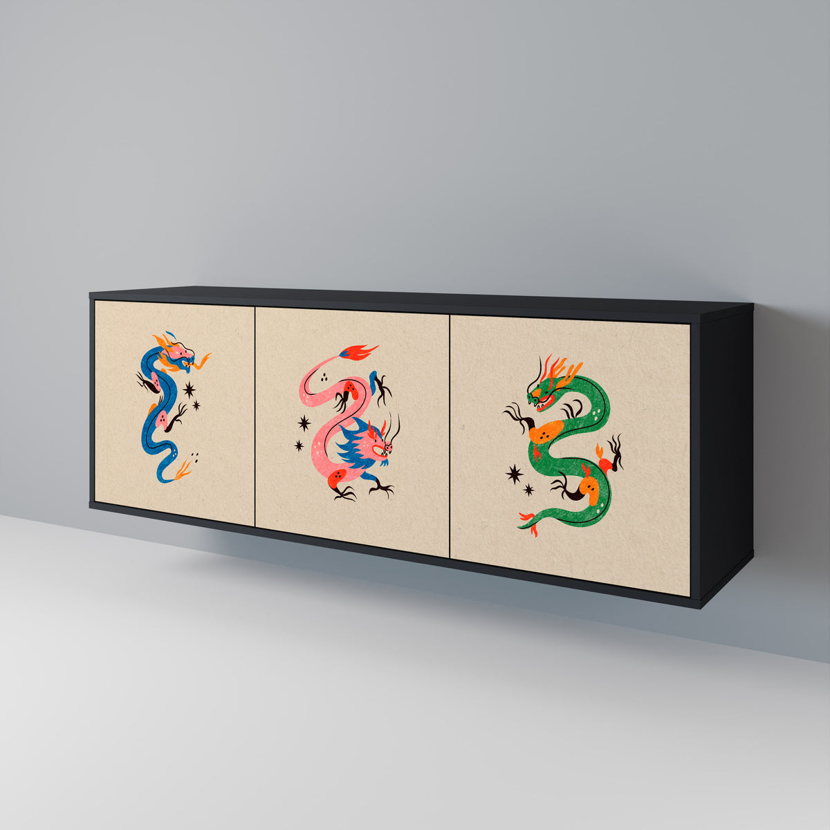 MYTHOLOGICAL CREATURES Μπουφές 3-θυρών