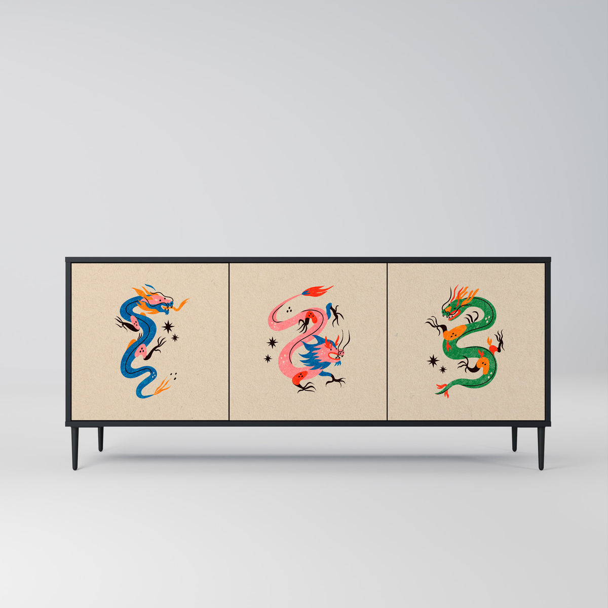 MYTHOLOGICAL CREATURES Μπουφές 3-θυρών