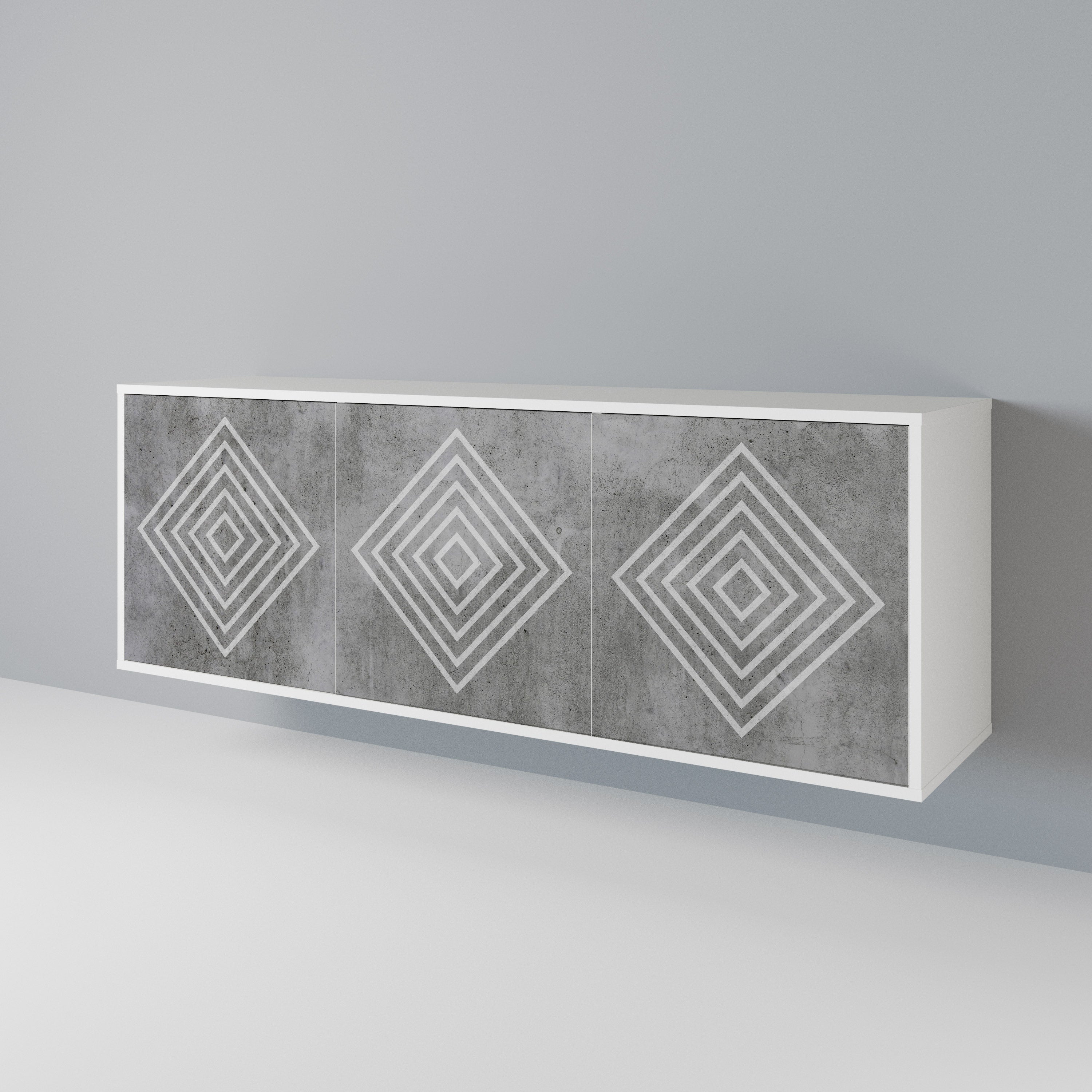 POLYGONAL ARTISTRY Μπουφές 3-θυρών