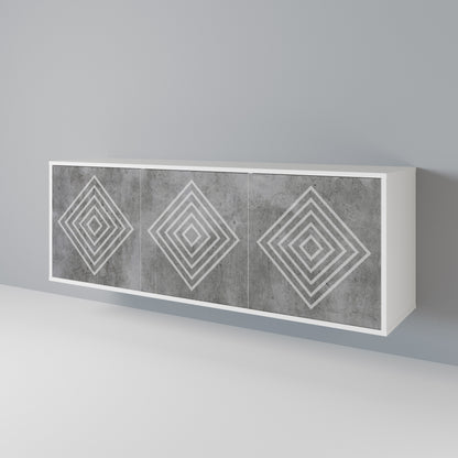 POLYGONAL ARTISTRY Μπουφές 3-θυρών