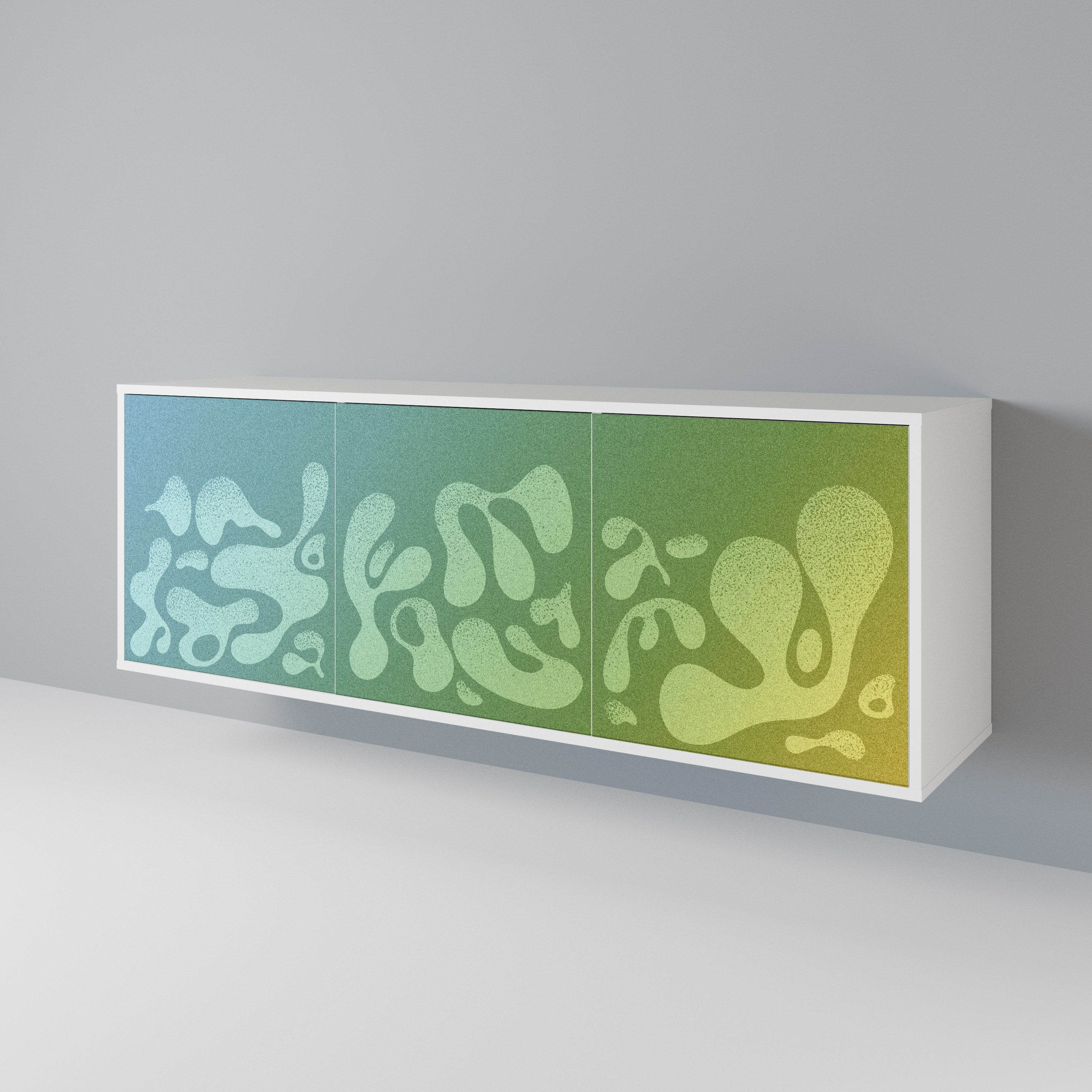 IRREGULAR BLUE 3-Door Sideboard
