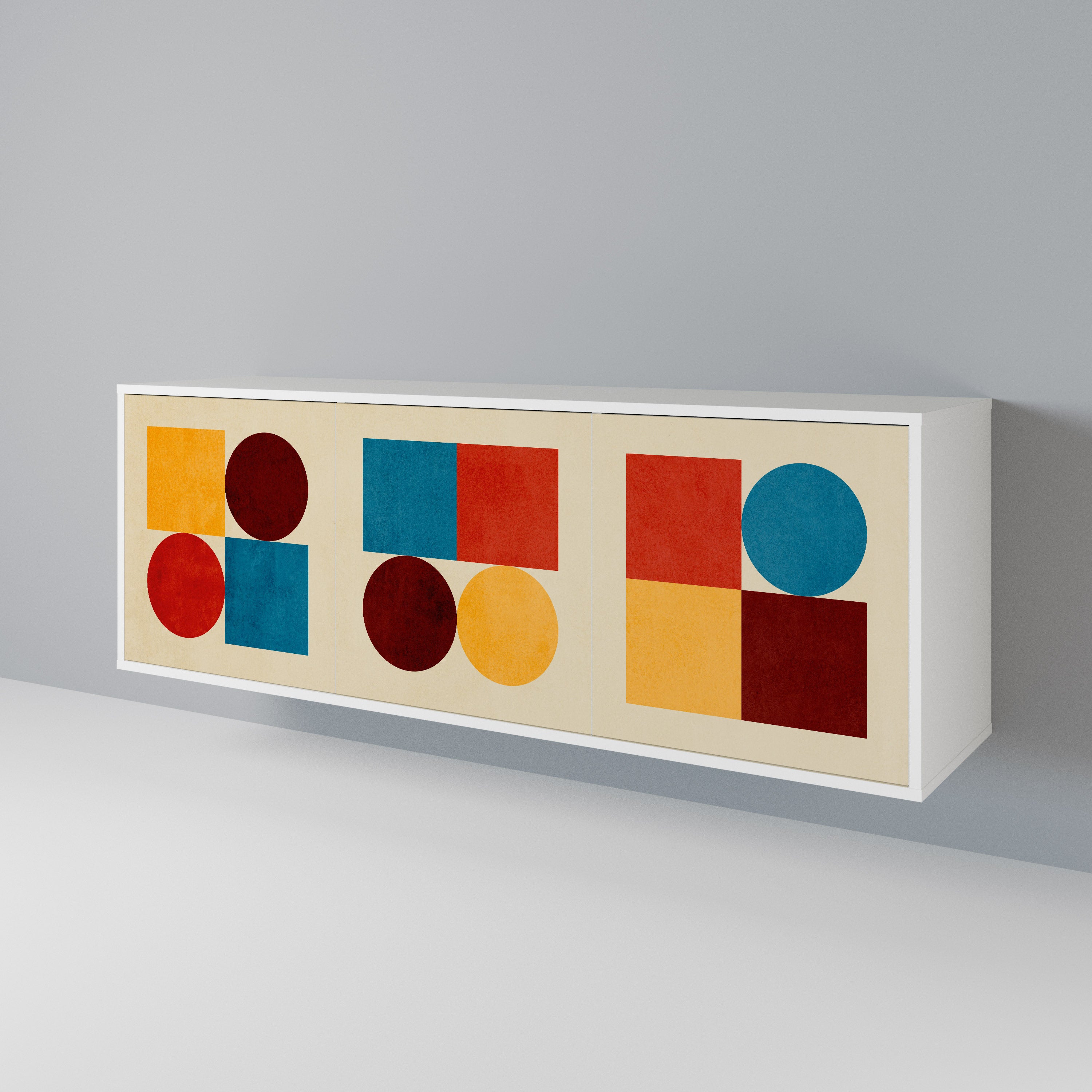 GEOMETRIC PUZZLE Μπουφές 3-θυρών
