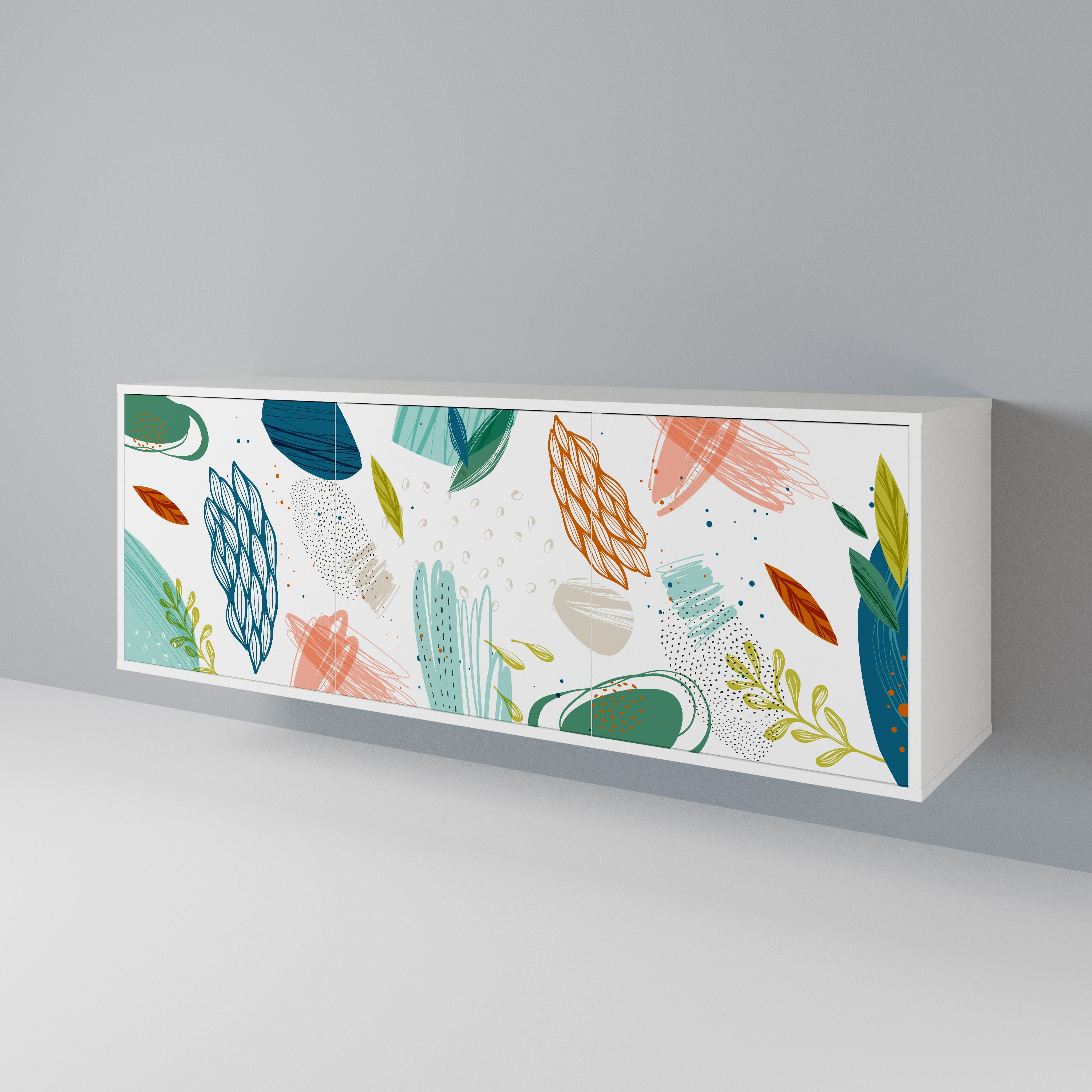 BOTANICAL HURRICANE 3-Door Sideboard
