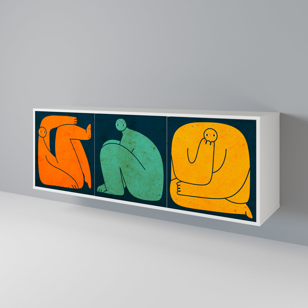 TOGETHER BUT SEPARATELY Μπουφές 3-θυρών