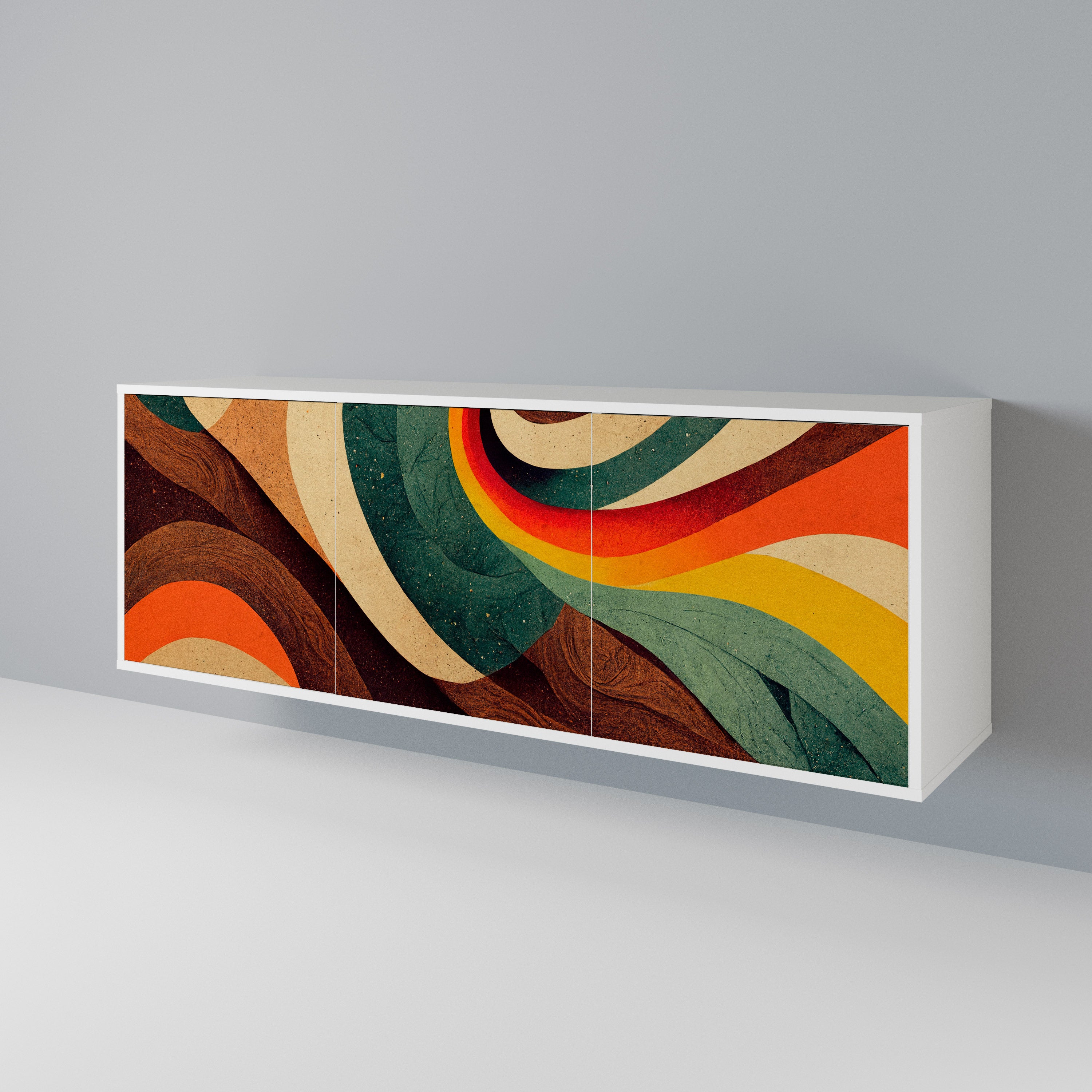COLORFUL STRANDS 3-Door Sideboard