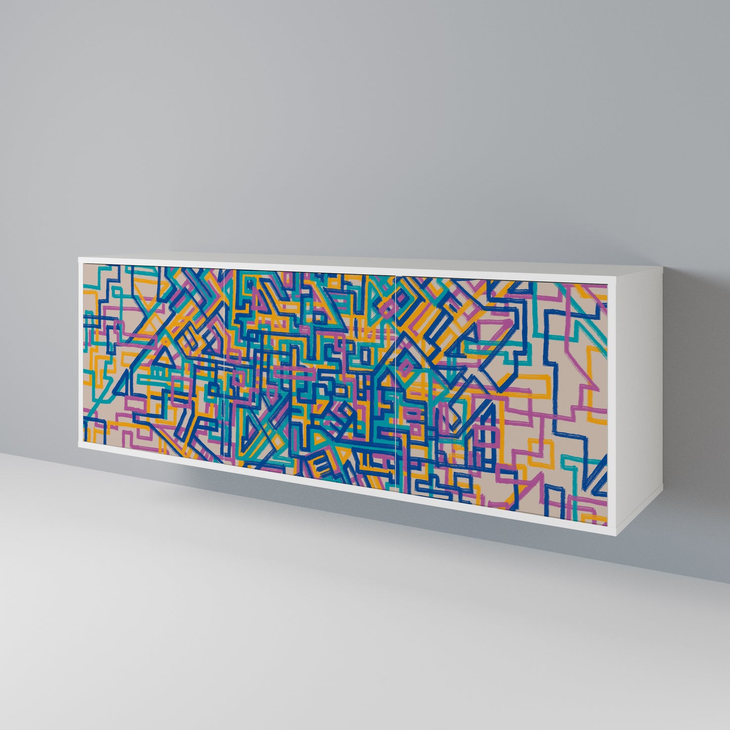 MEMORIES MAP Μπουφές 3-θυρών