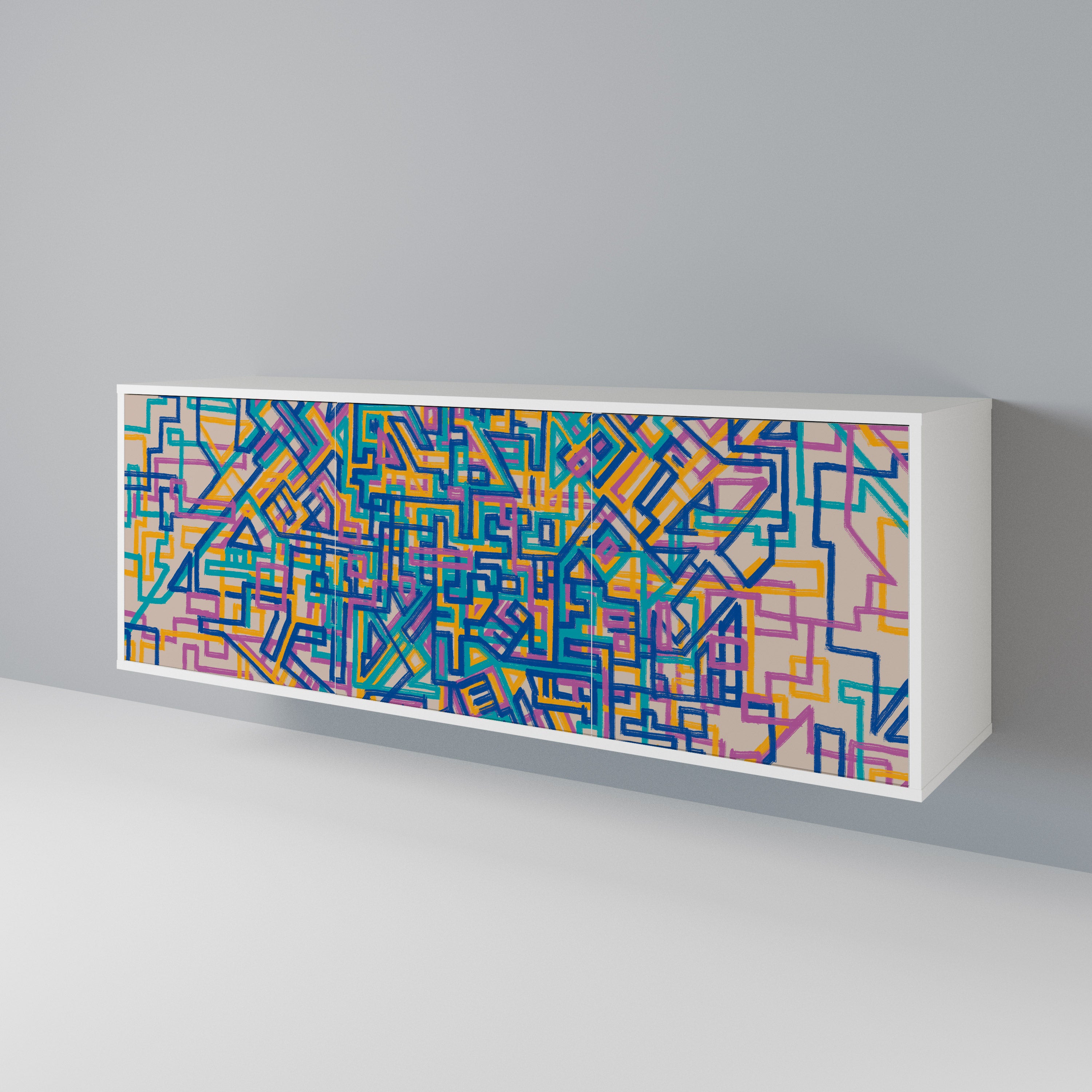 MEMORIES MAP Μπουφές 3-θυρών