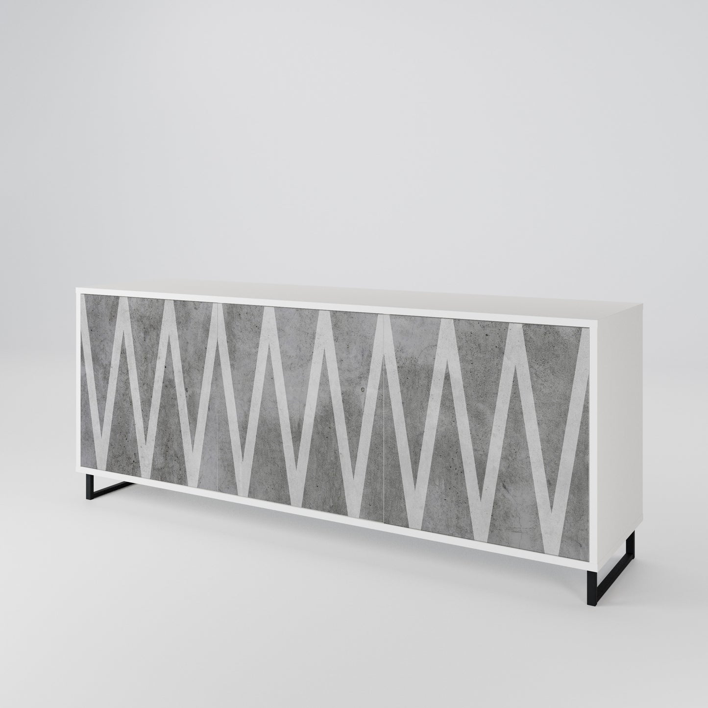 SOLID ZIG ZAG Μπουφές 3-θυρών