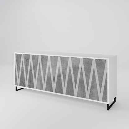 SOLID ZIG ZAG Μπουφές 3-θυρών