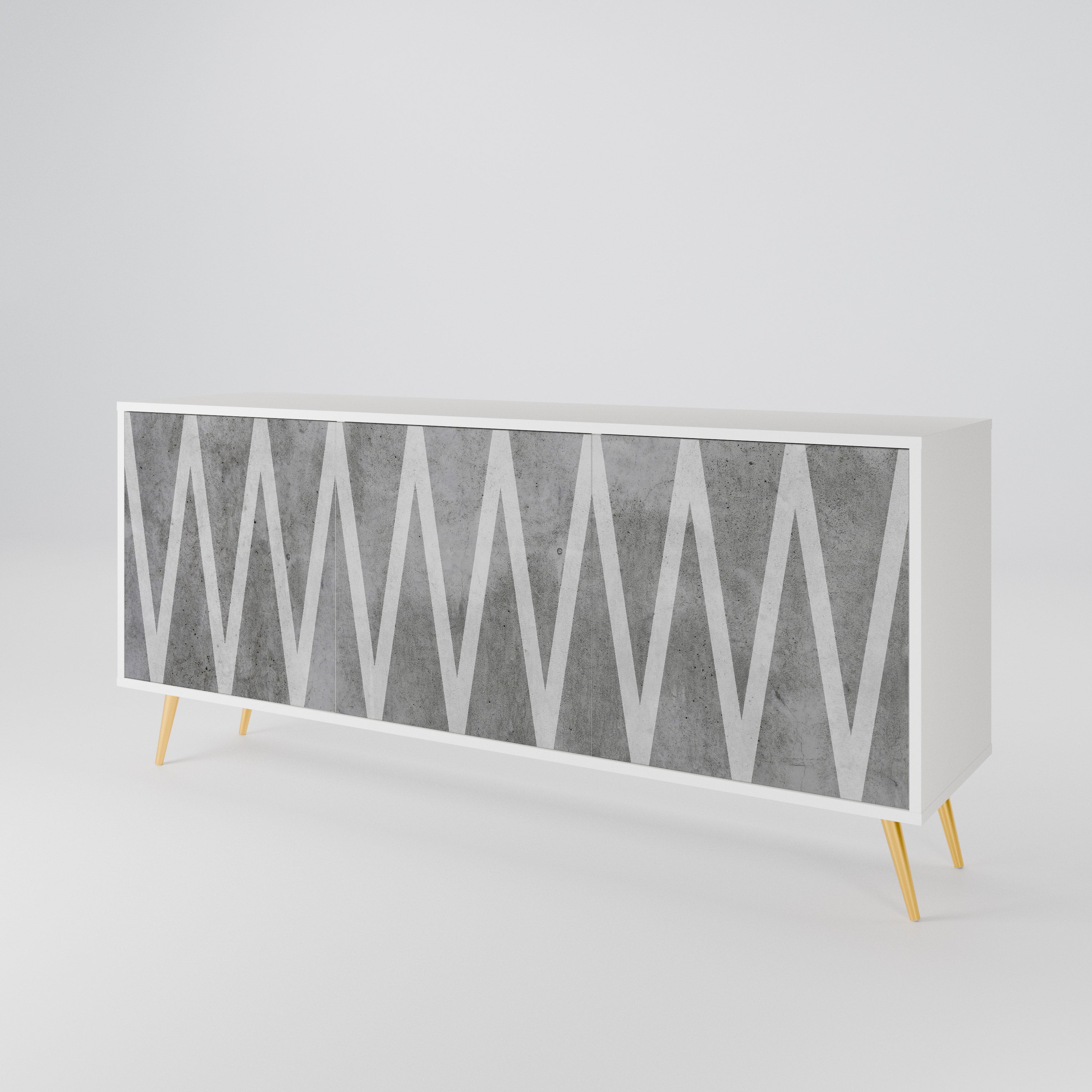 SOLID ZIG ZAG Μπουφές 3-θυρών