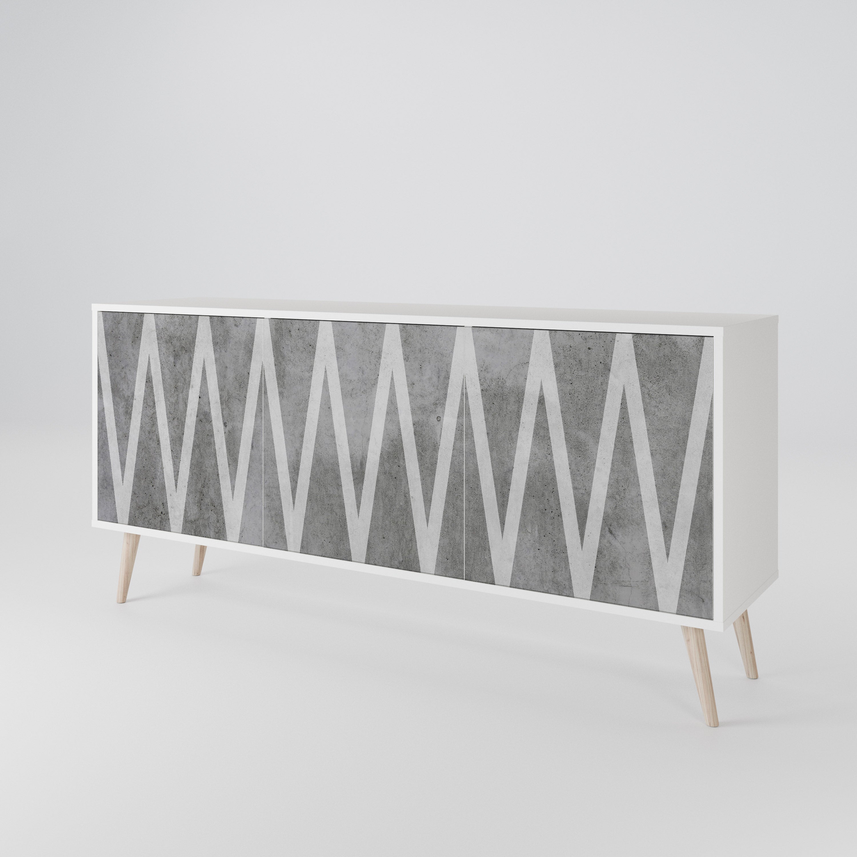 SOLID ZIG ZAG Μπουφές 3-θυρών