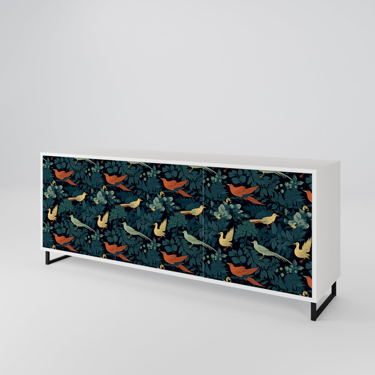 FOWL ORNAMENT 3-Door Sideboard