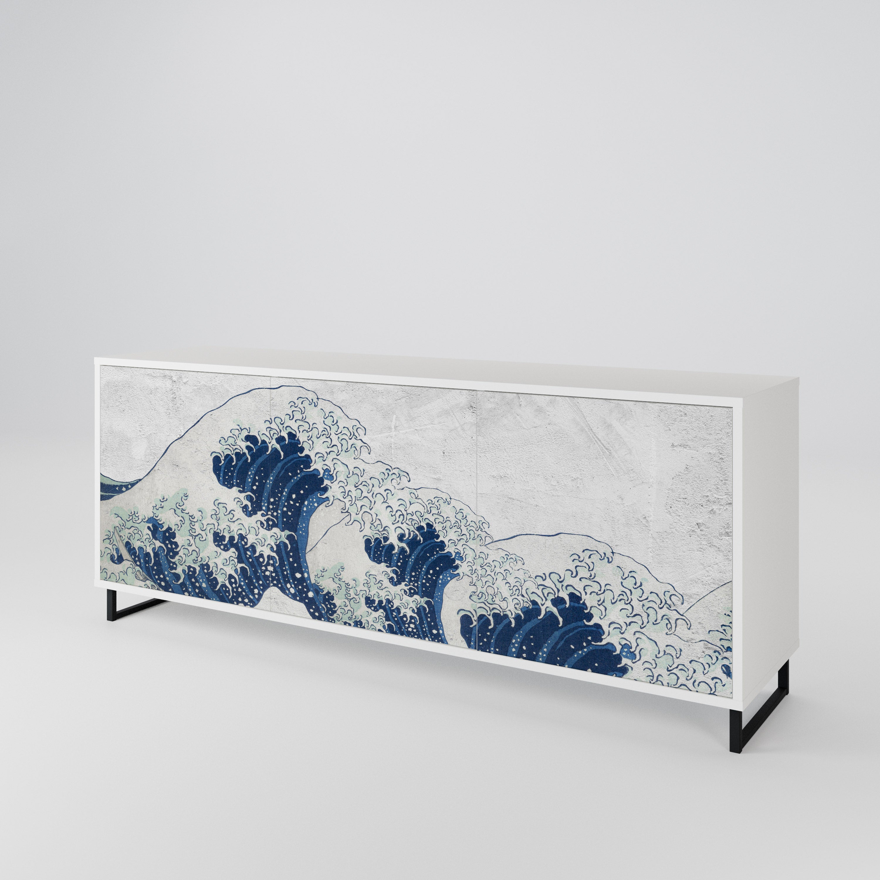 THE GREAT WAVE AT KANAGAWA Μπουφές 3-θυρών