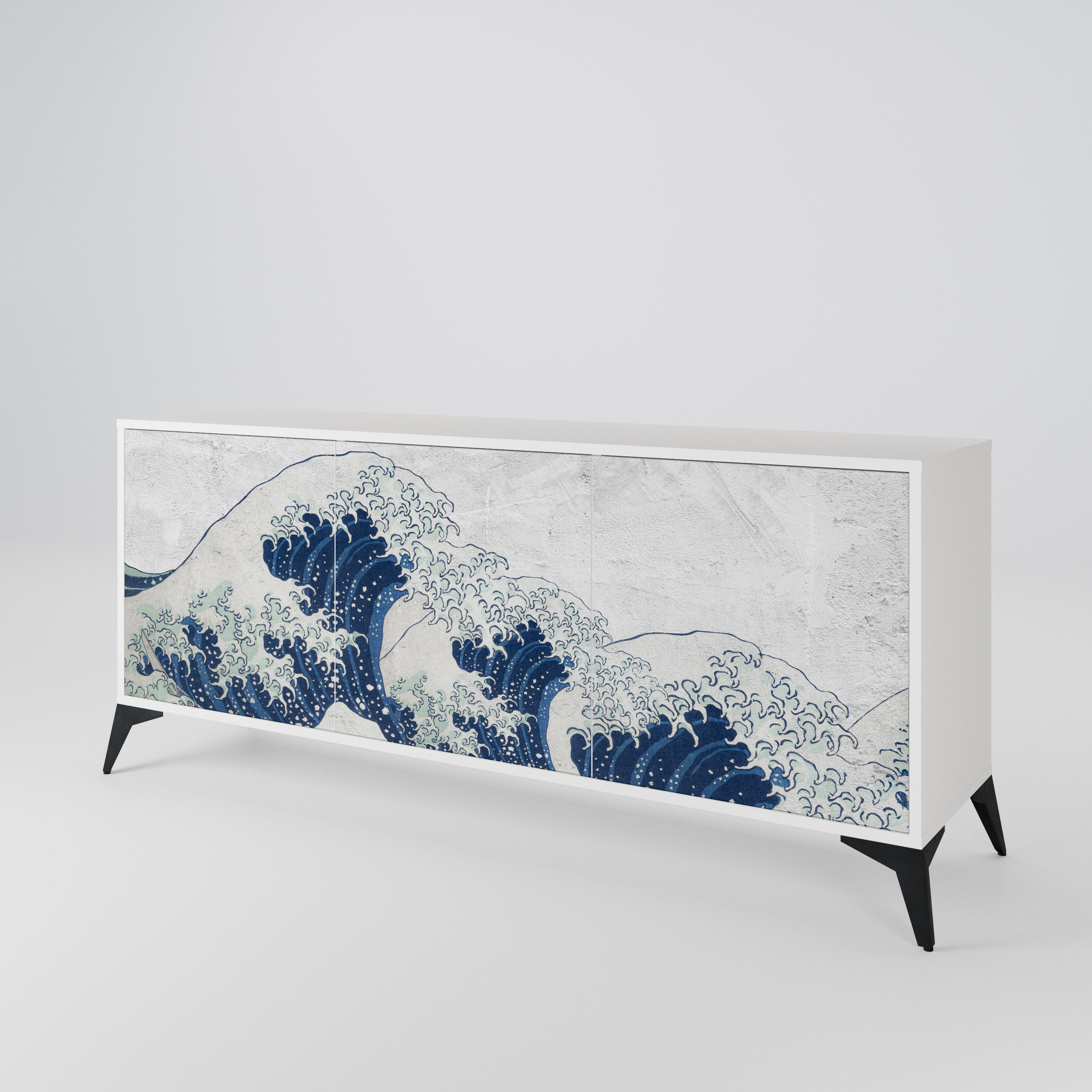 THE GREAT WAVE AT KANAGAWA Μπουφές 3-θυρών