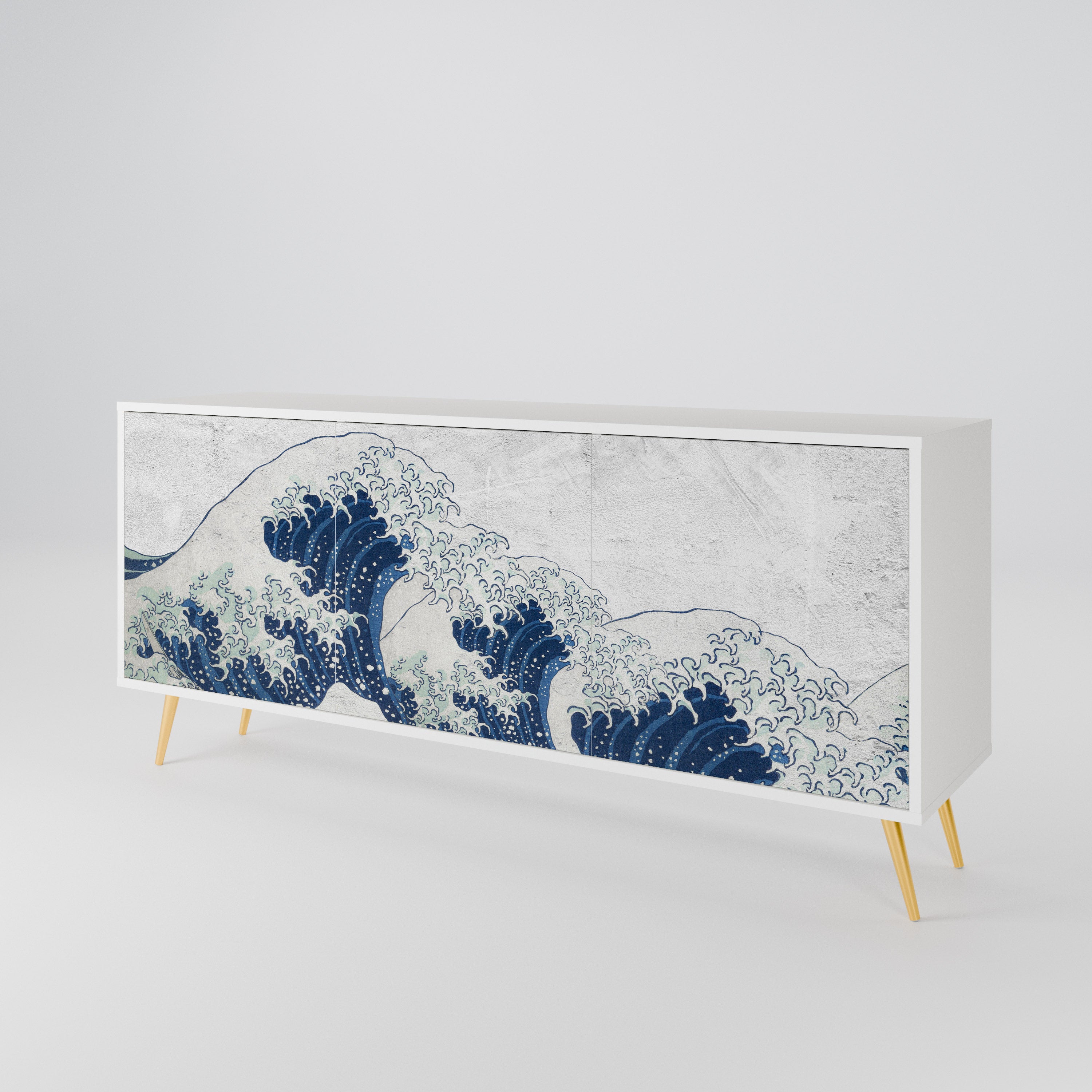 THE GREAT WAVE AT KANAGAWA Μπουφές 3-θυρών