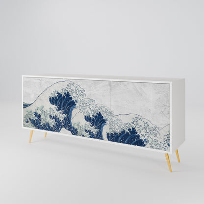 THE GREAT WAVE AT KANAGAWA Μπουφές 3-θυρών